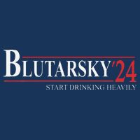 Blutarsky 2024 Start Drinking Heavily Funny Political Button