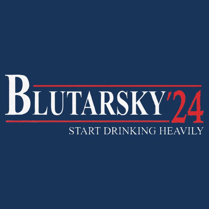 Blutarsky 2024 Start Drinking Heavily Funny Political Button