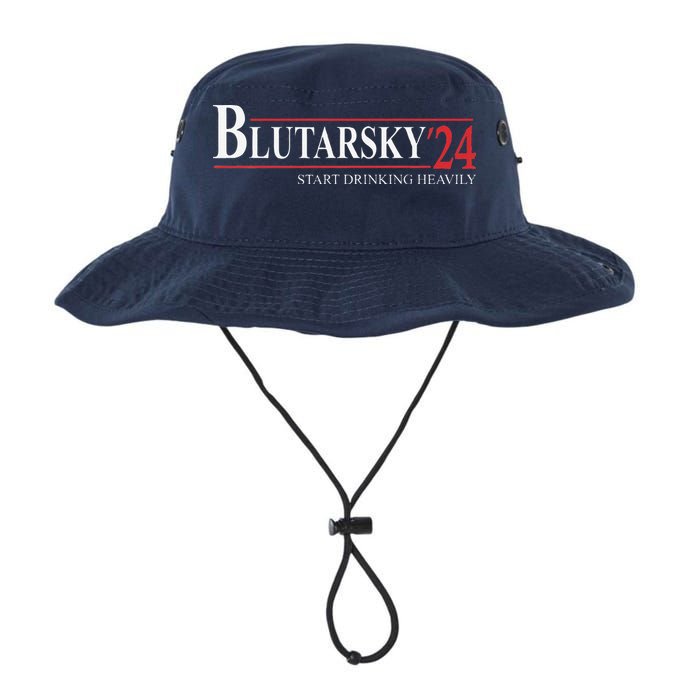 Blutarsky 2024 Start Drinking Heavily Funny Political Bucket Hat