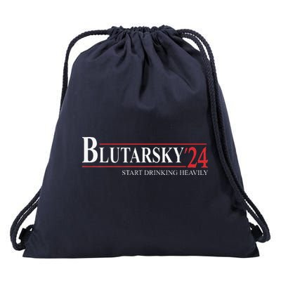 Blutarsky 2024 Start Drinking Heavily Funny Political Drawstring Bag