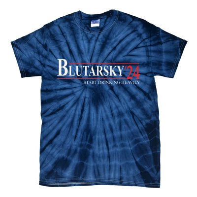 Blutarsky 2024 Start Drinking Heavily Funny Political Tie-Dye T-Shirt