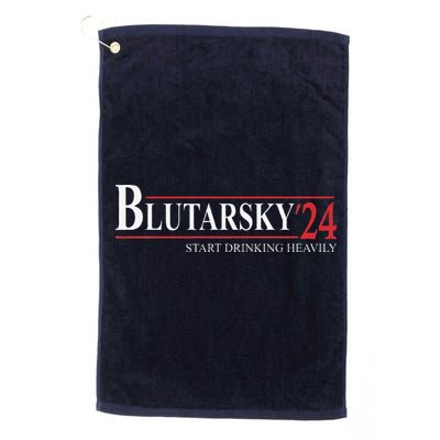 Blutarsky 2024 Start Drinking Heavily Funny Political Golf Towel