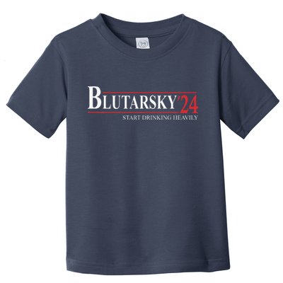 Blutarsky 2024 Start Drinking Heavily Funny Political Toddler T-Shirt