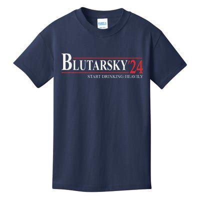 Blutarsky 2024 Start Drinking Heavily Funny Political Kids T-Shirt