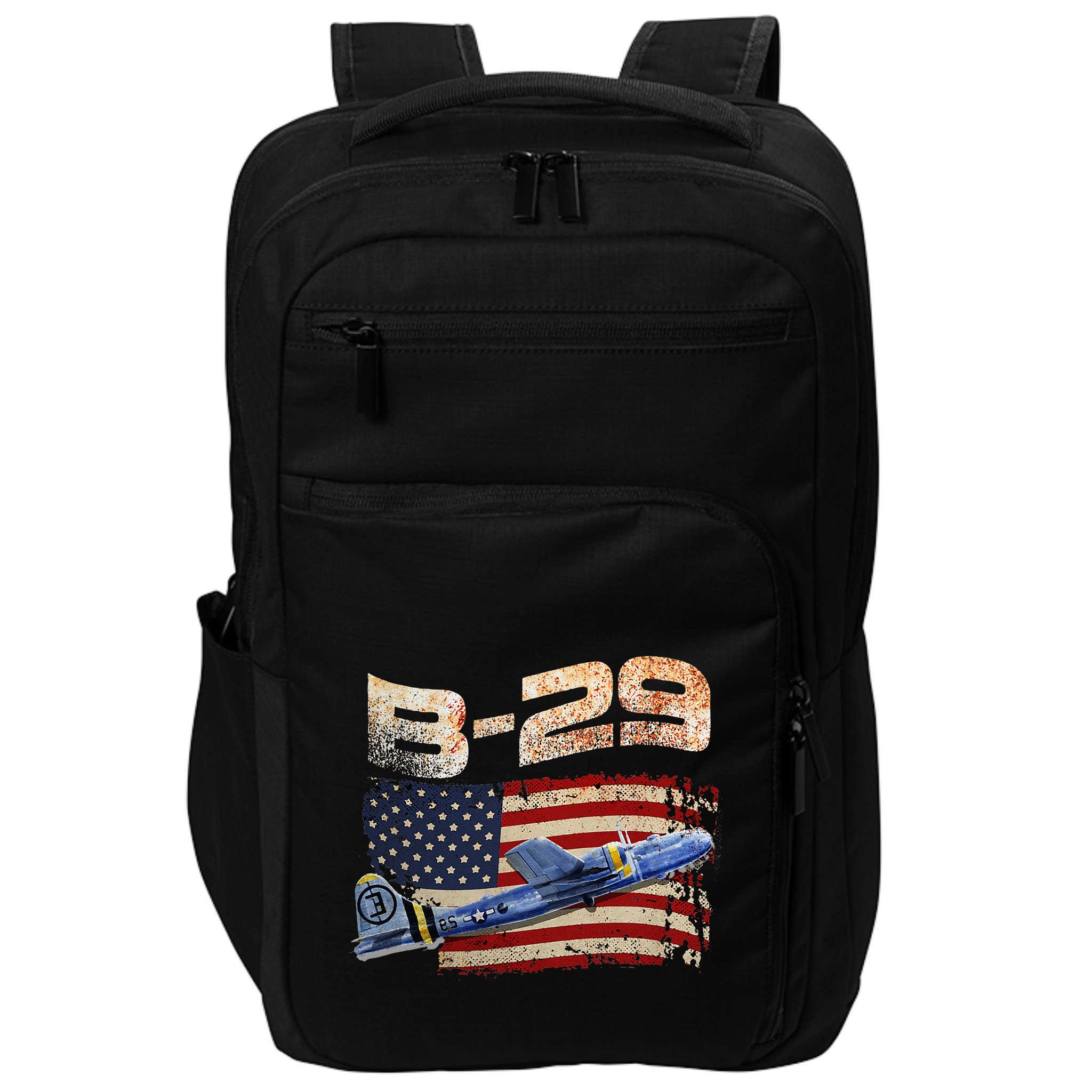 B 29 Superfortress Bomber Airplane Pilot Gifts World War II Impact Tech Backpack