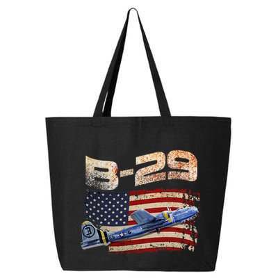 B 29 Superfortress Bomber Airplane Pilot Gifts World War II 25L Jumbo Tote