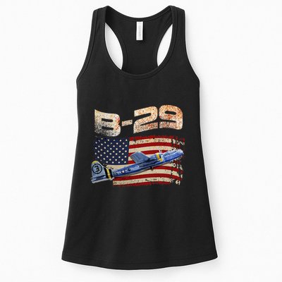 B 29 Superfortress Bomber Airplane Pilot Gifts World War II Womens Tank Top