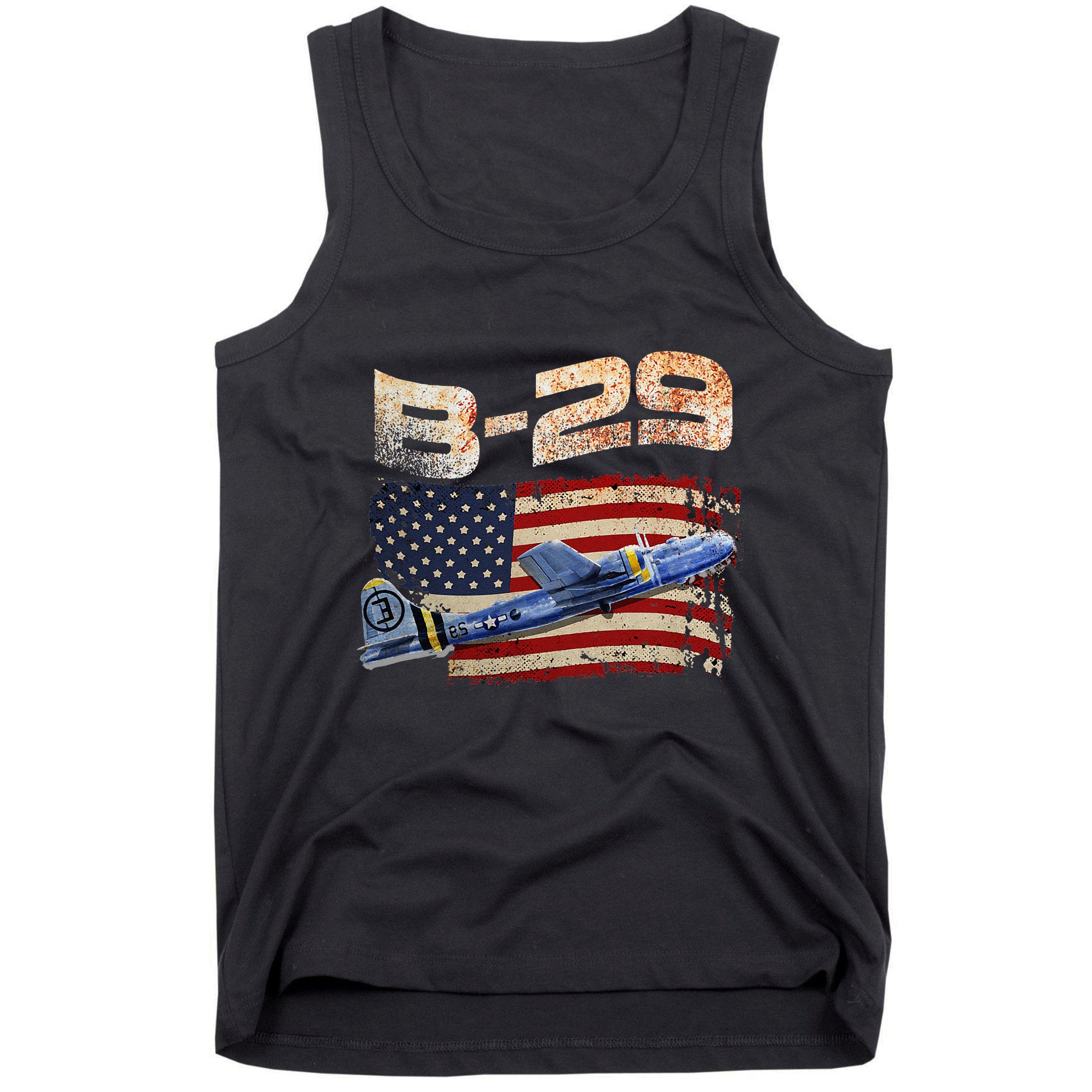 B 29 Superfortress Bomber Airplane Pilot Gifts World War II Tank Top