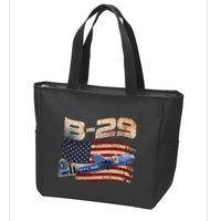 B 29 Superfortress Bomber Airplane Pilot Gifts World War II Zip Tote Bag