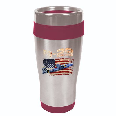 B 29 Superfortress Bomber Airplane Pilot Gifts World War II 16oz Travel Tumbler