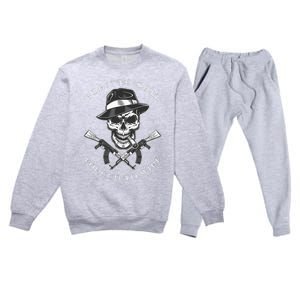 Born 2 Shit Forced 2 Wipe Premium Crewneck Sweatsuit Set