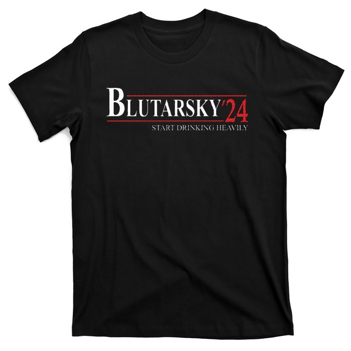 Blutarsky 2024 Start Drinking Heavily Funny T-Shirt