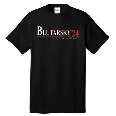 Blutarsky 2024 Start Drinking Heavily Funny Tall T-Shirt