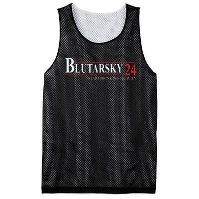 Blutarsky 2024 Start Drinking Heavily Funny Mesh Reversible Basketball Jersey Tank