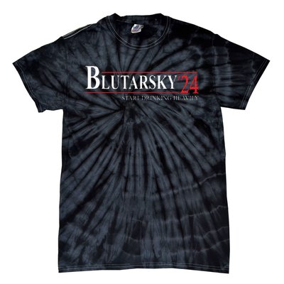 Blutarsky 2024 Start Drinking Heavily Funny Tie-Dye T-Shirt