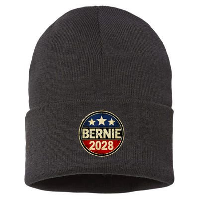 Bernie 2028 Sanders Was Right Democracy Resistance Protest  Sustainable Knit Beanie