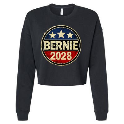 Bernie 2028 Sanders Was Right Democracy Resistance Protest  Cropped Pullover Crew