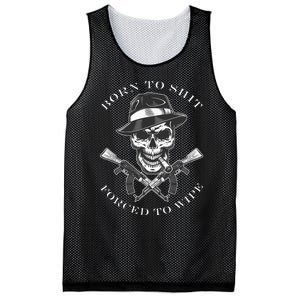 Born 2 Shit Forced 2 Wipe Mesh Reversible Basketball Jersey Tank