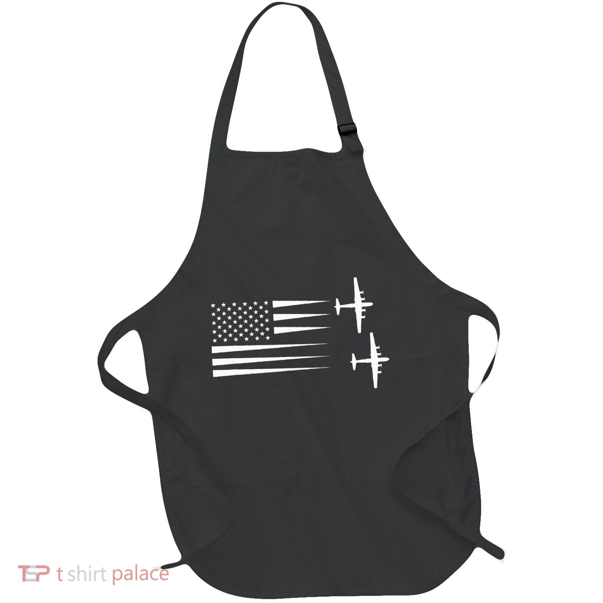 B 29 Superfortress Bomber Full-Length Apron With Pockets