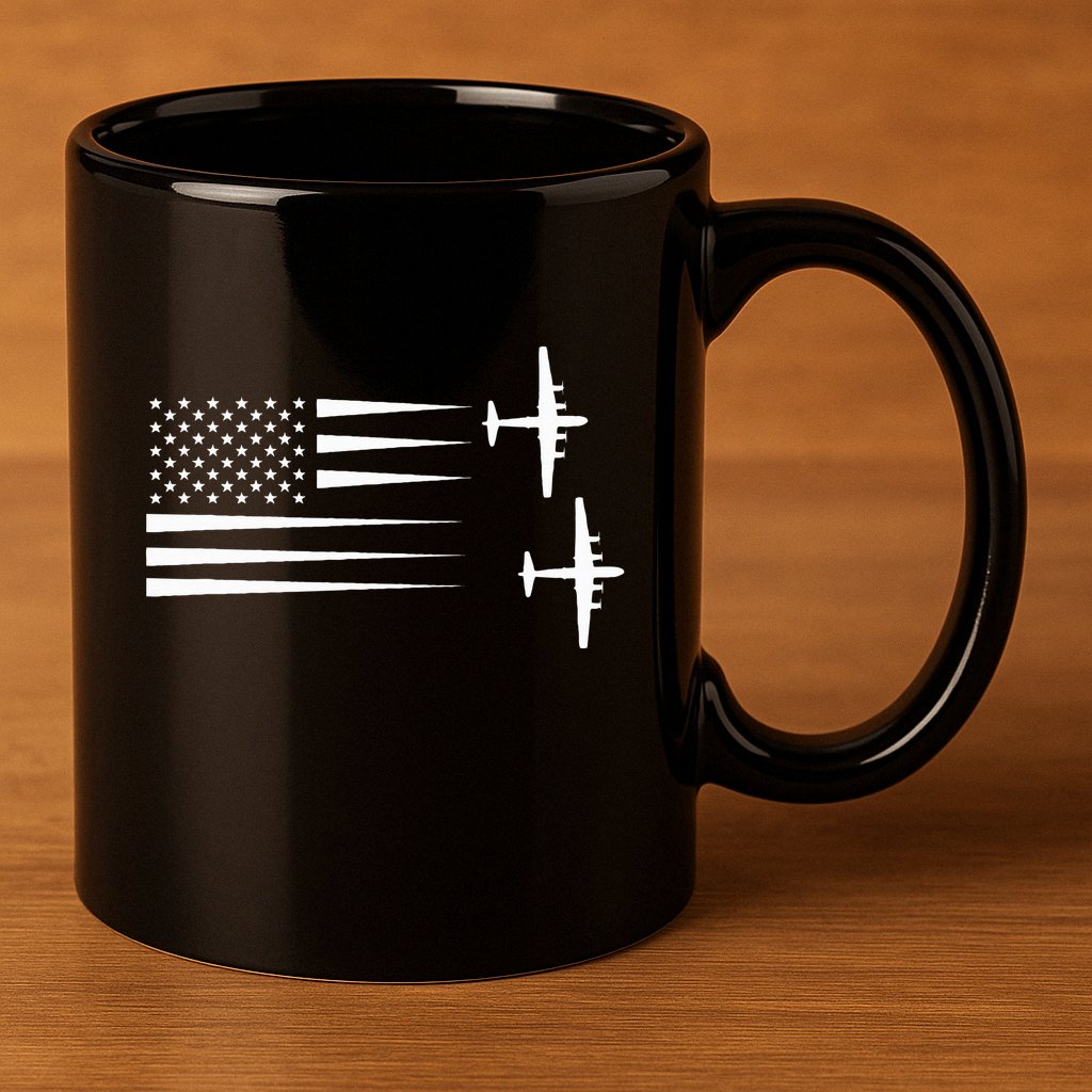 B 29 Superfortress Bomber 11oz C Handle Ceramic Mug