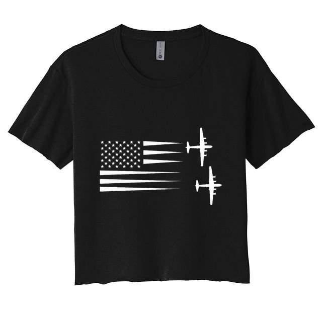B 29 Superfortress Bomber Crop Top