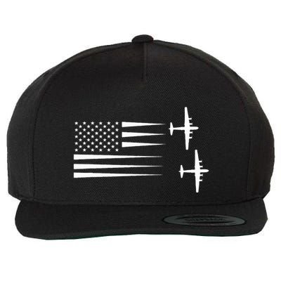 B 29 Superfortress Bomber Wool Snapback Cap