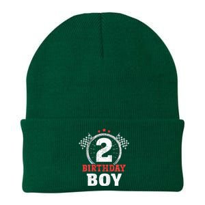 Birthday 2 Two Race Car 2nd Birthday Racing Car Driver Knit Cap Winter Beanie