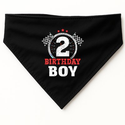 Birthday 2 Two Race Car 2nd Birthday Racing Car Driver USA-Made Doggie Bandana