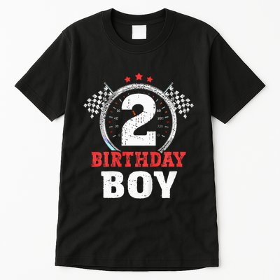 Birthday 2 Two Race Car 2nd Birthday Racing Car Driver Tall T-Shirt