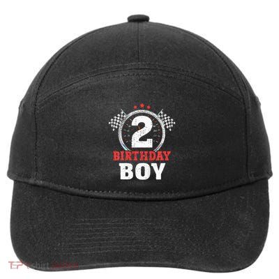 Birthday 2 Two Race Car 2nd Birthday Racing Car Driver 7-Panel Snapback Hat