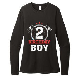 Birthday 2 Two Race Car 2nd Birthday Racing Car Driver Womens CVC Long Sleeve Shirt