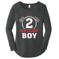 Birthday 2 Two Race Car 2nd Birthday Racing Car Driver Women's Perfect Tri Tunic Long Sleeve Shirt