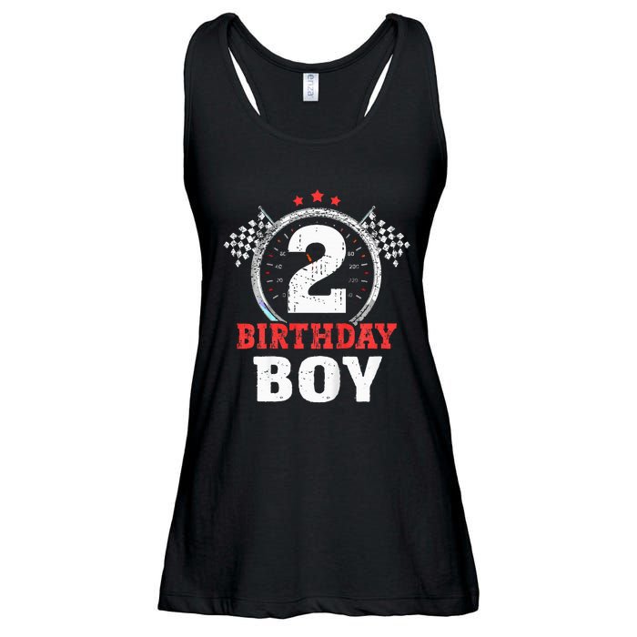 Birthday 2 Two Race Car 2nd Birthday Racing Car Driver Ladies Essential Flowy Tank