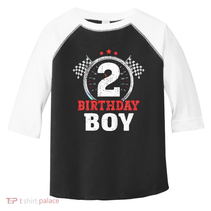 Birthday 2 Two Race Car 2nd Birthday Racing Car Driver Toddler Fine Jersey T-Shirt