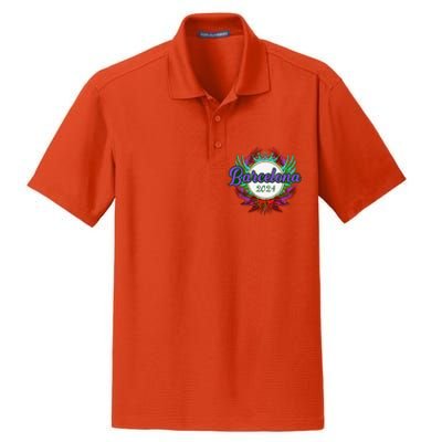 Barcelona 2024 Team Travel Quote Dry Zone Grid Polo