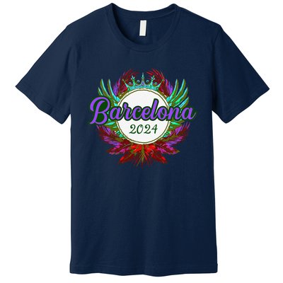 Barcelona 2024 Team Travel Quote Premium T-Shirt