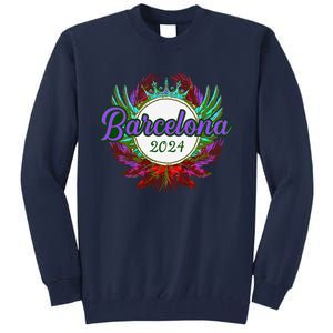 Barcelona 2024 Team Travel Quote Tall Sweatshirt