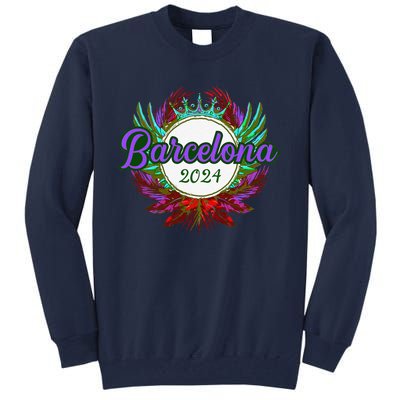 Barcelona 2024 Team Travel Quote Tall Sweatshirt