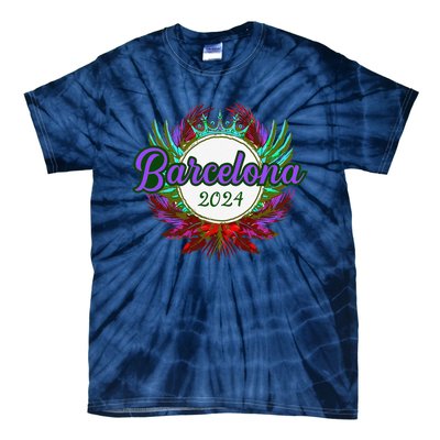 Barcelona 2024 Team Travel Quote Tie-Dye T-Shirt