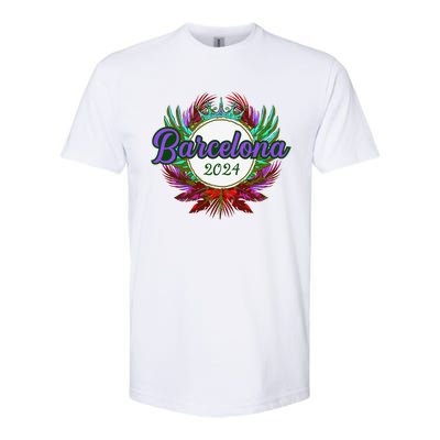 Barcelona 2024 Team Travel Quote Softstyle CVC T-Shirt