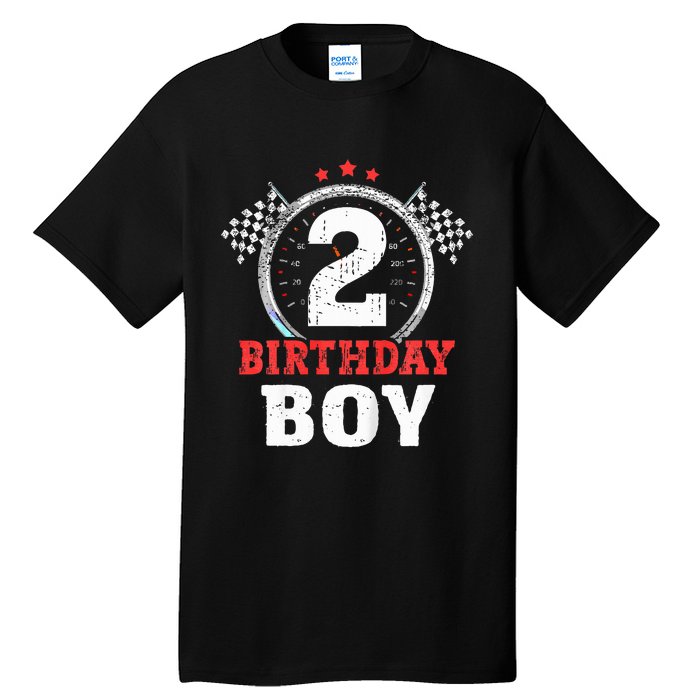 Birthday  2 Two Race Car 2nd Birthday Racing Car Driver Tall T-Shirt