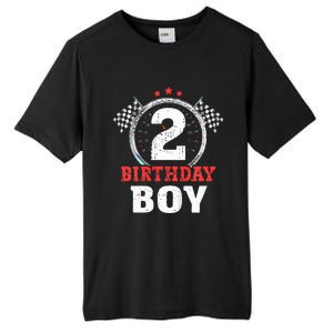 Birthday  2 Two Race Car 2nd Birthday Racing Car Driver Tall Fusion ChromaSoft Performance T-Shirt