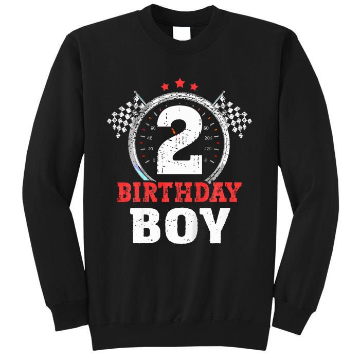 Birthday  2 Two Race Car 2nd Birthday Racing Car Driver Tall Sweatshirt