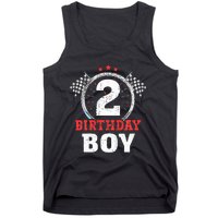 Birthday  2 Two Race Car 2nd Birthday Racing Car Driver Tank Top