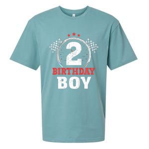 Birthday  2 Two Race Car 2nd Birthday Racing Car Driver Sueded Cloud Jersey T-Shirt