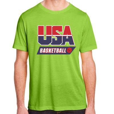 Basketball 2024 Usa Patriotic Sports Lover American B Ball Adult ChromaSoft Performance T-Shirt