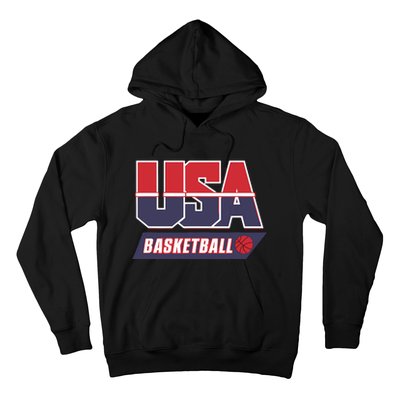 Basketball 2024 Usa Patriotic Sports Lover American B Ball Hoodie