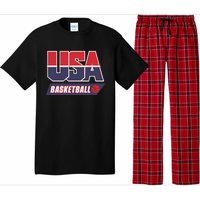 Basketball 2024 Usa Patriotic Sports Lover American B Ball Pajama Set