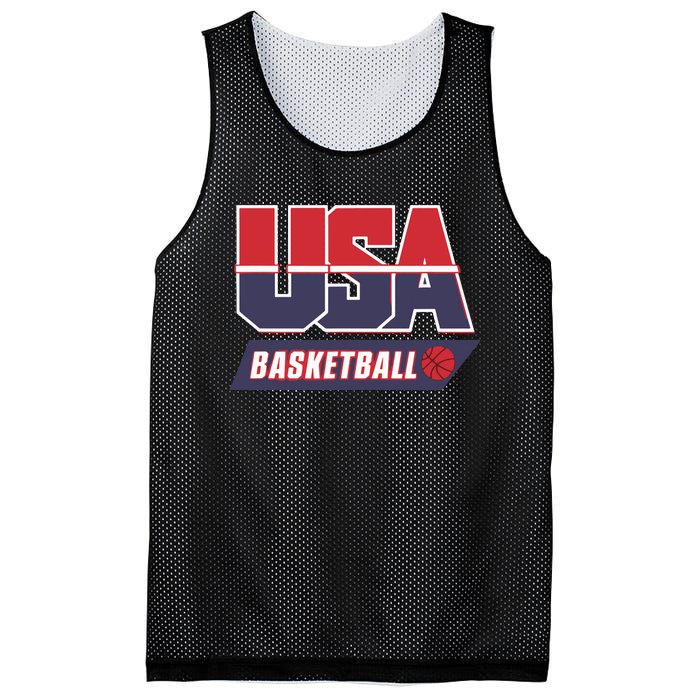 Basketball 2024 Usa Patriotic Sports Lover American B Ball Mesh Reversible Basketball Jersey Tank