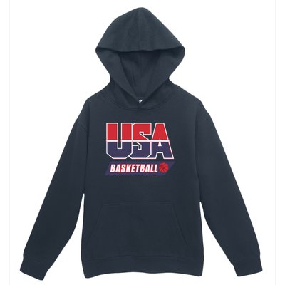 Basketball 2024 Usa Patriotic Sports Lover American B Ball Urban Pullover Hoodie